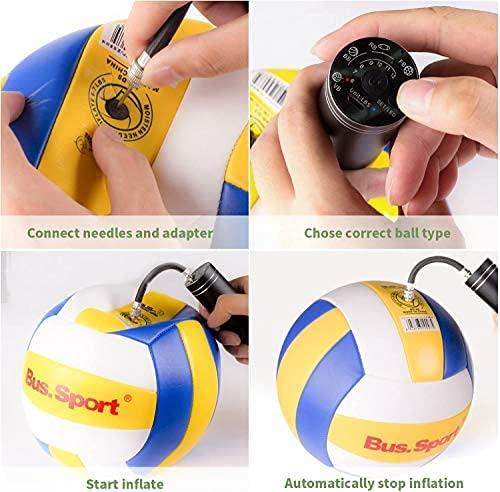 Air Pump for Inflatables Volleyball Smart Air Pump Portable Fast Ball Inflation with Needle and Nozzle morpilot Electric Ball Pump Soccer Football Athletic Basketball