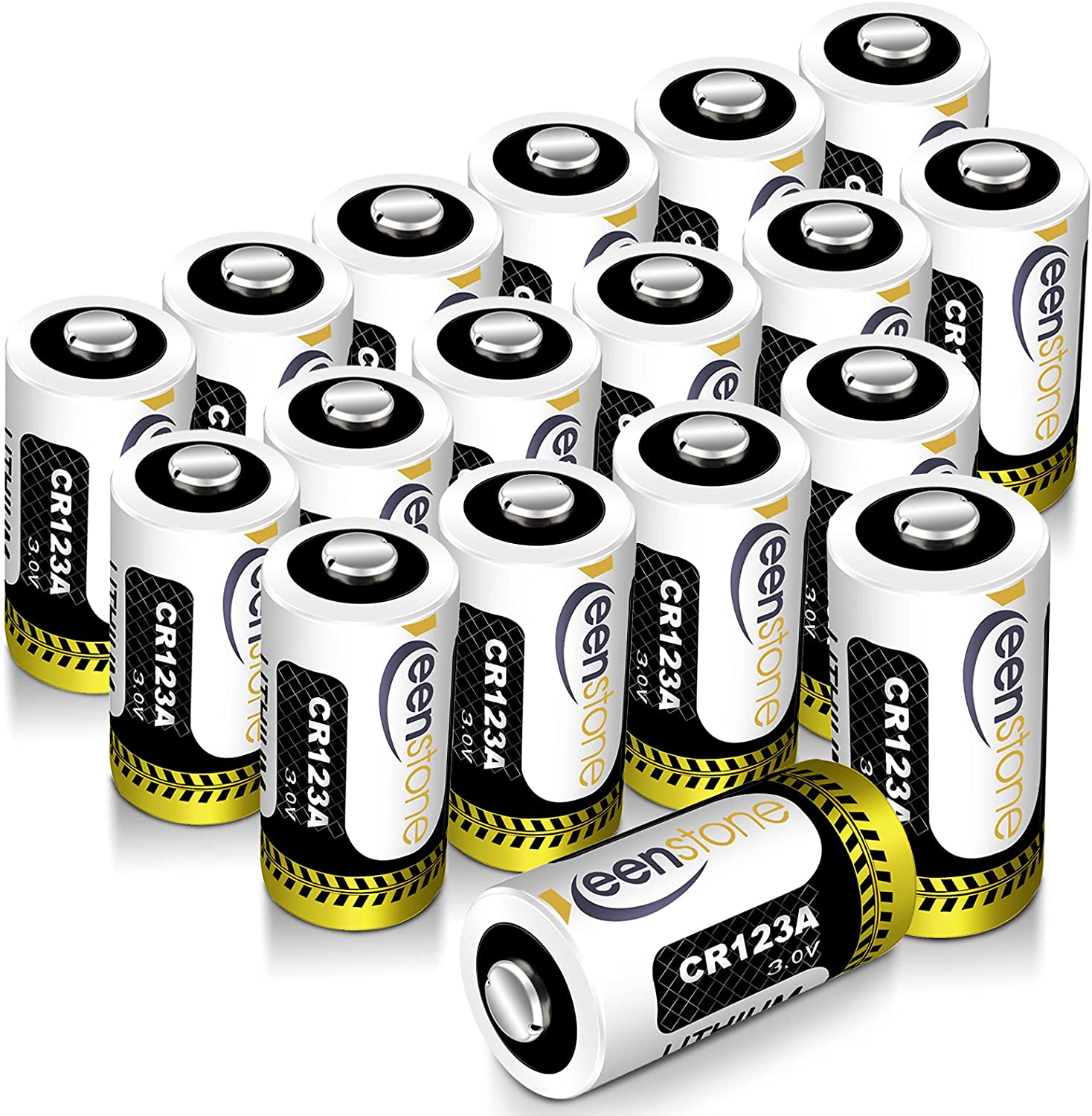 Upgraded] CR123A 3V Lithium Non-Rechargeable Batteries 1600mAh - 6